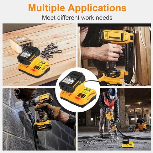 Lenoya DCB112 12V/20V Battery Charger Compatible with Dewalt 12V/20V Max Battery DCB202 DCB203 DCB125 DCB127 in Kuwait