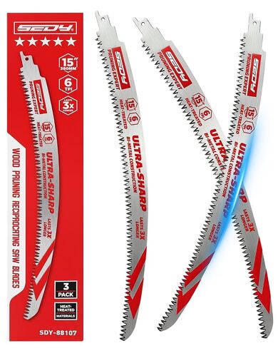 10-Piece Ultimate Reciprocating Saw Blade Set, Premium 6 & 8 Inch Wood & Metal Cutting Pruner Saw Blades with Storage Box in Kuwait