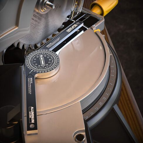 LEXIVON Aluminum Miter Saw Protractor | 7-Inch Rust Proof Angle Finder Featuring Precision Laser Engraved Scales (LX-230) in Kuwait