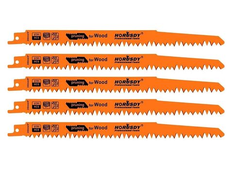 HORUSDY 10-Piece Reciprocating Saw Blades Set - Professional Sawzall Blades for Wood, Metal, Drywall & Plastic - High Carbon Steel Pruning Saw Blades - Compatible with DeWalt, Milwaukee & More in Kuwait