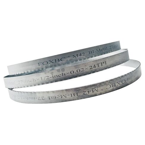 FOXBC 27 Inch Bandsaw Blades 24 TPI for DeWalt DCS377, Milwaukee Portable Band Saw Blade, 27" x 1/2" x .020" 24 TPI - 3 Pack in Kuwait
