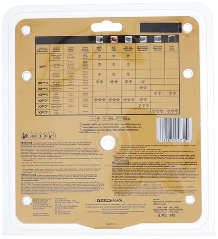 DEWALT Diamond Blade for Block and Brick, Dry/Wet Cutting, Continuous Rim, 7-Inch (DW4712) in Kuwait