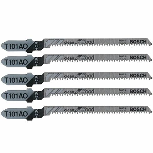 Bosch T101AO 5 pc. 3-1/4 in. 20 TPI Clean for Wood T-Shank Jig Saw Blades in Kuwait