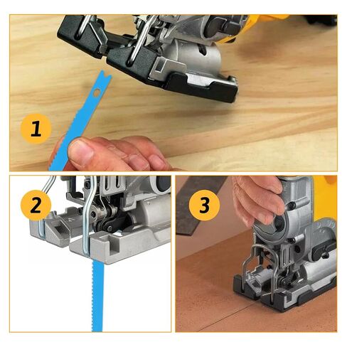 14 PCS U-Shank Jig Saw Blade Set, Jigsaw Blades Fit Vast Majority U Shank Jigsaws, Jigsaw Blades Set for Wood, Plastic and Metal Cutting, 6T 8T 10T 14T 18T 24T 32T in Kuwait