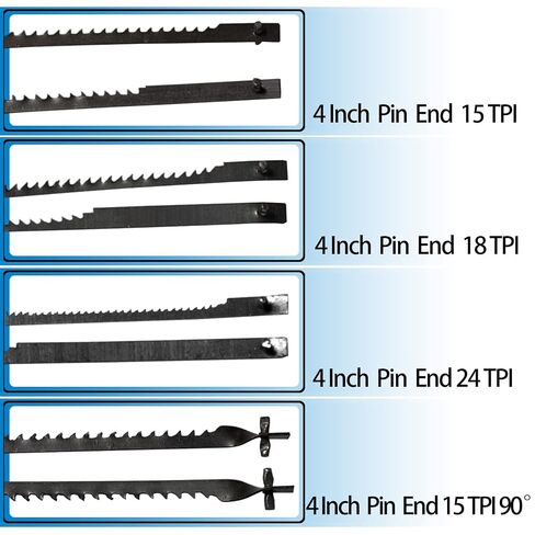 4 Inch Scroll Saw Blades Pin End 60Pack (15TPI /15-90°TPI /18TPI /24 TPI) for Wood, Scrollsaw Blades Fit for Dremel Moto-Saw MS20 MS20-01 MS51-01 MS52-01 MS53-01 in Kuwait