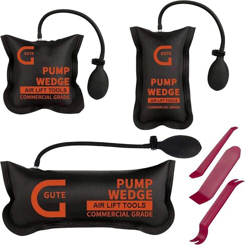 Gute Air Wedge Bag Pump, 3 Pack Commercial Inflatable Air Wedge Bag Tool, Professional Leveling Kit & Alignment Tool, Air Bag Tool for Variety of Jobs, 330 LB Rating,3 Sizes in Kuwait