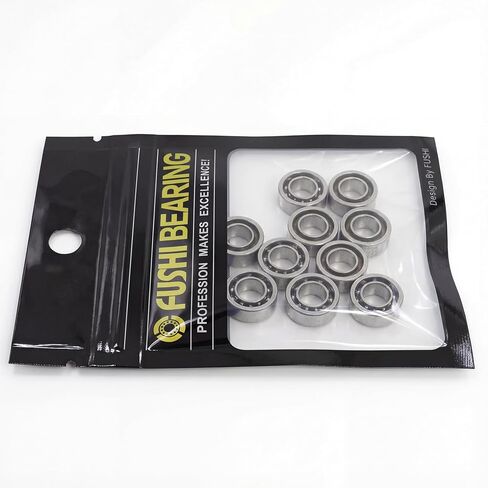 R188 Open Deep Groove Ball Bearing, 1/4" mmx1/2 mmx3/16 mm Fidget Spinner Bearing with Nylon Caged (10 PCS) in Kuwait