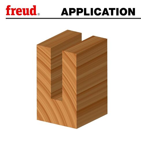 Freud 04-132: 1/2" (Dia.) Double Flute Straight Bit Red | With TiCo Hi-Density Carbide for Maximum Performance, 1/4" Shank, 24000 RPM - 04-132 in Kuwait