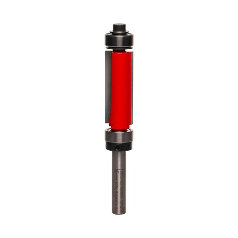 Freud 1/2" Top & Bottom Bearing Flush Trim Router Bit with Tico Hi-Density Carbide for Maximum Performance - Ideal for Template Work & Laminate Routing, 1/2" Diameter, 1/4" Shank, 2 Cutters - 50-501 in Kuwait