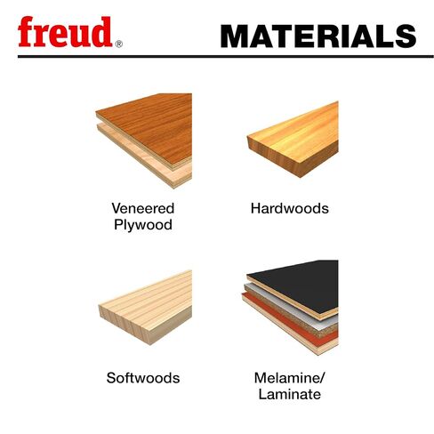 Freud 1/2" Top & Bottom Bearing Flush Trim Router Bit with Tico Hi-Density Carbide for Maximum Performance - Ideal for Template Work & Laminate Routing, 1/2" Diameter, 1/4" Shank, 2 Cutters - 50-501 in Kuwait
