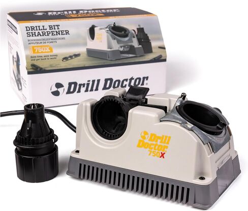 Drill Doctor DD750X Electric Drill Bit Sharpener, 3/32-3/4" High-Speed, Portable - Steel, Masonry, Carbide, Cobalt, Tin-Coated Bits, Adjustable Angles in Kuwait