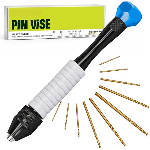 Micro Drill Bits Set with Pin Vise Hand Drill Manual, Jewelry Drill Kit in Saudi Arabia