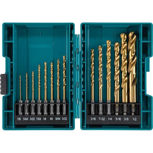 Makita B-65399 Impact Gold 14 Pc. Titanium Drill Bit Set, 1/4 in. Hex Shank in Kuwait