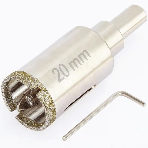 1 Inch Diamond Hole Saw with Pilot Bit, 1" Tile Hole Saw with Center Drill Bit for Marble, Granite, Ceramics, Porcelain Tiles, 1-1/2" Depth of Cut for Thick Countertops in Kuwait