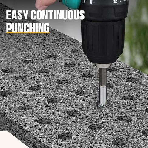 GRENPRO Concrete Drill Bit Set, 8 PCS Masonry Drill Bit Set for Concrete 5/32"-3/8", Industrial Carbide Drill Bits, Shockproof Hex Shank Drill Bit Set for Cement/Porcelain Tile/Brick/Class/Plastic in Kuwait
