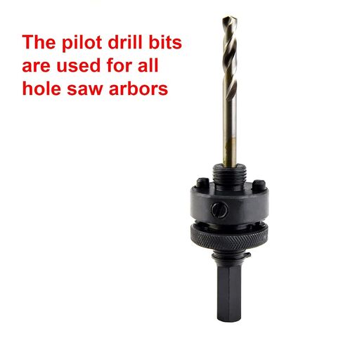 MaxTool 2PCs 1/4" x 3-1/16" Overall Length HSS Pilot Drill BITS STUB Drills Short for holesaw arbors up to 1.5" Cut-Depth; BA02W06R1030P2 in Kuwait