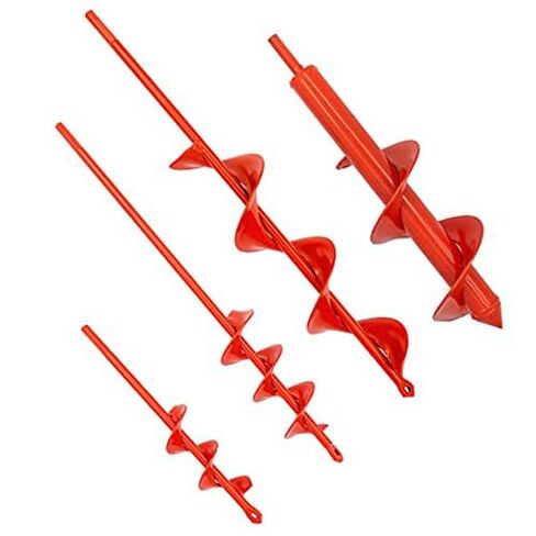 MAXCCINO Auger Drill Bit for Planting Set of 4, Garden Ground Earth Spiral Drill Bit for 3/8" Hex Drive Drill, for Post Hole Digger Bulb Bedding Digging Plant Rapid Planter in Kuwait