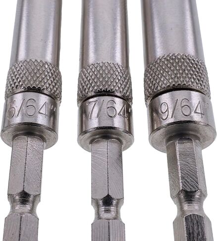Milescraft 2317 Self-Centering, Spring Loaded 3pc. Hinge Bit Set – Includes 5/64", 7/64" and 9/64" Drill Bits for Woodworking in Kuwait