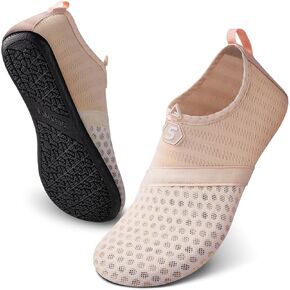 SEEKWAY Water Shoes Quick-Dry Aqua Socks Barefoot Slip-on for Beach Pool Swim River Yoga Lake Surf Women Men Black SK001 in Kuwait