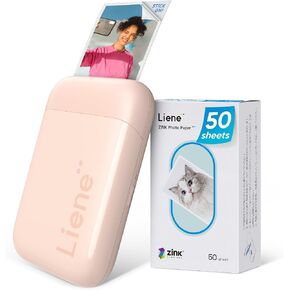 Liene Pearl K100 Photo Printer, 2x3" Mini Portable Instant Phone Printer 50 Zink Adhesive Paper, Bluetooth 5.2 Compatible w/iOS & Android, Small Color Picture Printer for iPhone Smartphone Green in Kuwait