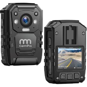 CammPro I826 1296P HD Police Body Camera,128G Memory,Waterproof Body Worn Camera,Premium Portable Body Camera with Audio Recording Wearable,Night Vision,GPS for Law Enforcement in Kuwait
