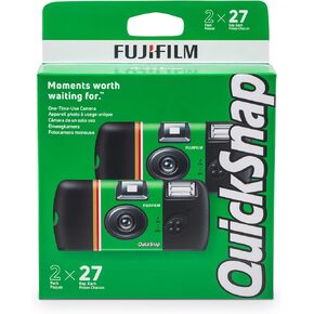 Fujifilm QuickSnap Flash 400 One-Time-Use Camera - 2 Pack in Kuwait