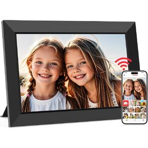 Frameo 10.1" Digital Picture Frame, Smart WiFi Digital Photo Frame with 1280x800 HD IPS Touch Screen 32GB Memory Auto-Rotate Wall Mounted, Share Photos/Videos from Phone Anywhere(White) in Saudi Arabia