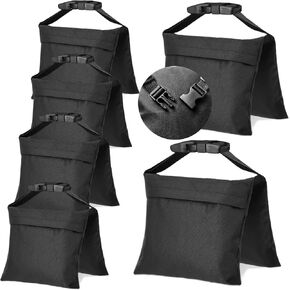 2 Packs Sandbags, Heavy Duty Sand Bags with 4 PE Bags, Sand Bags with Buckle Straps for Support Light Stand, C Stand, Light Stand with Caster, More 2/4/6/8 Packs Sandbag to Choose. in Saudi Arabia