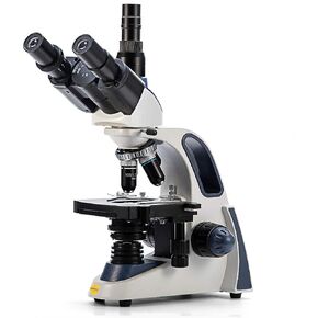 Swift SW380T 40X-2500X Magnification, Siedentopf Head, Research-Grade Trinocular Microscope Compound Lab with Wide-Field 10X/25X Eyepieces, Mechanical Stage, Ultra-Precise Focusing, Camera-Compatible in Kuwait