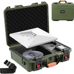 Starlink Mini Case, Waterproof Hard Carrying Case for Star Link Mini Dish Accessories with Shoulder Strap,handheld design, Precision Cut Foam For Starlink Accessories, for Outdoor Travel RV Camping in Kuwait