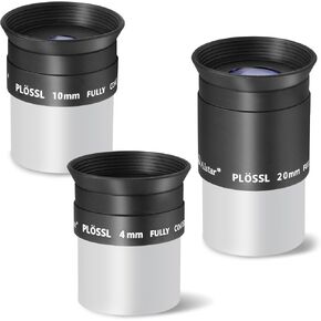 Alstar Telescope Accessory Kit Plossl Eyepiece Set, 8mm 15m 40mm Lense | 4-Element Fully Multi-coated Telescope Accessories, Standard 1.25 Inches Filter Threaded, for Astronomical Observations in Kuwait