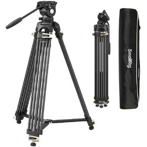 SmallRig AD-01 Video Tripod, 73" Heavy Duty Tripod with 360 Degree Fluid Head and Quick Release Plate for DSLR, Camcorder, Cameras 3751 in Saudi Arabia