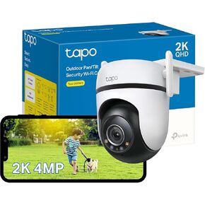 TP-Link Tapo 2K QHD Outdoor Pan/Tilt Wi-Fi Security Camera, 360° View, Motion Tracking, Color Night Vision, Free Person/Vehicle/Motion Detection, Cloud & SD Card Storage, 24/7 Recording, Tapo C520WS… in Kuwait