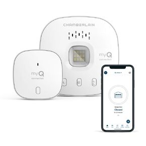 CHAMBERLAIN Smart Garage Control - Wireless Garage Hub and Sensor with Wifi & Bluetooth - Smartphone Controlled, myQ-G0401-ES, White in Saudi Arabia