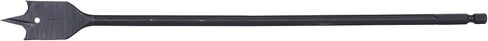 Century Drill & Tool 36864 Lazer Spade™ Bit, 1", Overall Length: 12" | 1/4" power shank, precision-fit tip, Wood Boring, Raker Spur Cutting, Corrosion-Resistant, Re-Sharpenable in Saudi Arabia
