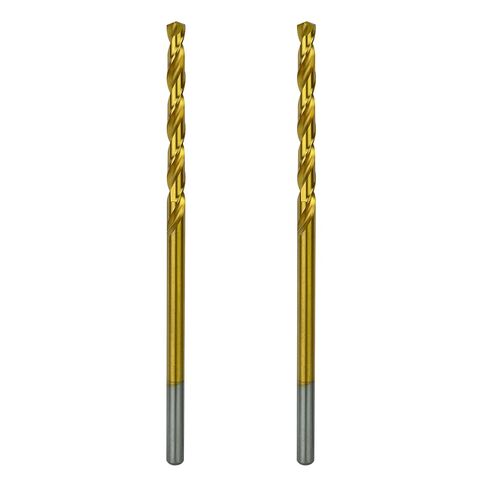 Greycore Tools 1/8 Inch x 6 Inch Cobalt Aircraft Extension Bit – 2 Pack M35 Cobalt Drill Bit, Industrial Titanium Coating – Drill Bits for Steel, Hard Metal, Cast Iron, Wood, Plastic (1/8" x 6") in Saudi Arabia