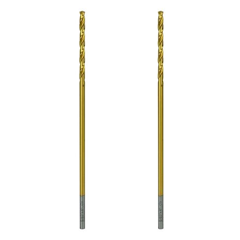 Greycore Tools 1/8 Inch x 6 Inch Cobalt Aircraft Extension Bit – 2 Pack M35 Cobalt Drill Bit, Industrial Titanium Coating – Drill Bits for Steel, Hard Metal, Cast Iron, Wood, Plastic (1/8" x 6") in Saudi Arabia
