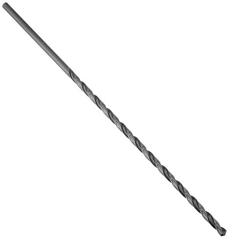 Drill America 5 Piece High-Speed Steel Extra-Long Drill Bit Set (1/4 - 1/2" x 12" Long), POU Series in Kuwait