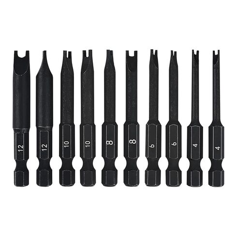 6" Long Torx Bit Set (12 Pack of Drill Bits with Case) Security Tamper Proof Star Design in T7, T8, T9, T10, T15, T20, T25 x 3, T27, T30, and T40 in Kuwait