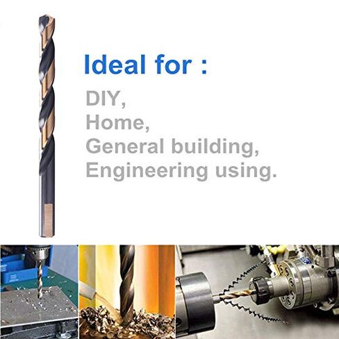 12 PCS, 9/32", Black and Gold, Drill Bits in Kuwait