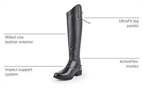 Shires Women's Moretta Gianna Leather Riding Boots (9 Wide) in Kuwait