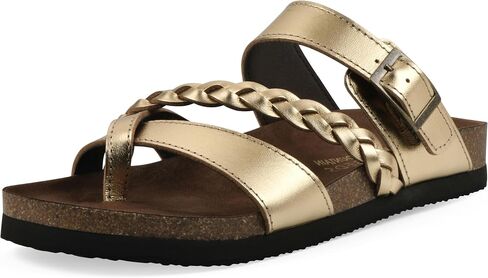 White Mountain Women's Hazy Braided Footbed Sandal in Kuwait