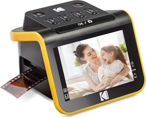 KODAK Slide N Scan Film & Slide Scanner, 22MP, 5" LCD Screen, 135/110/126mm | Converts color and B&W negatives to JPEG digital photos; saves to SD or SDHC card (not included); connects to PC, Mac, or TV in Kuwait