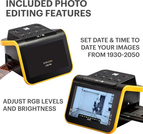 KODAK Slide N Scan Film & Slide Scanner, 22MP, 5" LCD Screen, 135/110/126mm | Converts color and B&W negatives to JPEG digital photos; saves to SD or SDHC card (not included); connects to PC, Mac, or TV in Kuwait