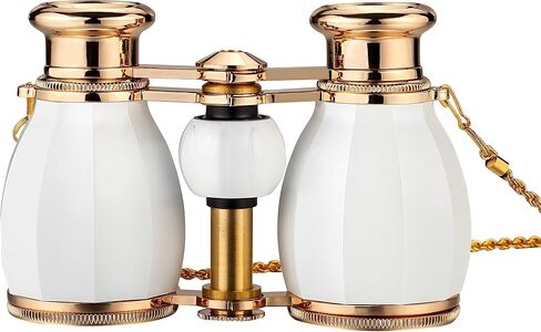 ESSLNB Opera Glasses Binoculars for Women Adults 4X30mm Theater Glasses Compact for Theater and Concerts Antique Binoculars with Case Removable Chain (Black) in Kuwait