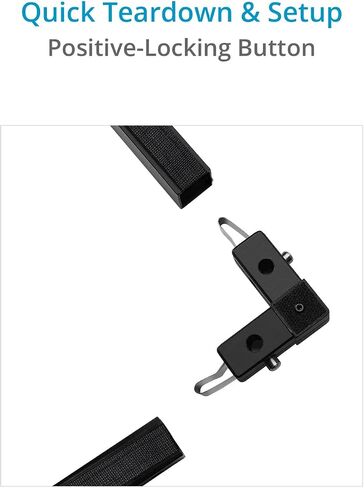 PROAIM Framax Scrim Jim Frame (4 x 4') for Photographers & Filmmakers. Lighting Control Kit of Four 46" Tubes & 2D Frame Connectors. | Includes four 46" tubes and 2D frame connectors for light shaping, diffusion, reflection, and flagging in Kuwait