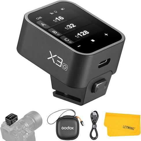 Godox X3N X3-N TTL Wireless Flash Trigger for Nikon Camera, 2.4G Wireless Touchscreen Flash Transmitter, Support TTL Auto/Manual/Multi Flash, Built-in Lithium Battery, High-Definit OLED Screen in Saudi Arabia