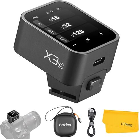 Godox X3N X3-N TTL Wireless Flash Trigger for Nikon Camera, 2.4G Wireless Touchscreen Flash Transmitter, Support TTL Auto/Manual/Multi Flash, Built-in Lithium Battery, High-Definit OLED Screen in Saudi Arabia