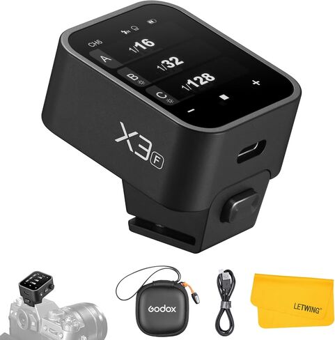 Godox X3N X3-N TTL Wireless Flash Trigger for Nikon Camera, 2.4G Wireless Touchscreen Flash Transmitter, Support TTL Auto/Manual/Multi Flash, Built-in Lithium Battery, High-Definit OLED Screen in Saudi Arabia