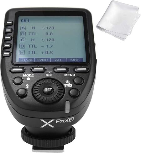 Godox XproS Xpro-S TTL Wireless Flash Trigger for Sony, 1/8000s HSS TTL-Convert-Manual Function Large Screen Slanted Design 5 Dedicated Group Buttons 11 Customizable Functions (XProS for Sony) in Kuwait